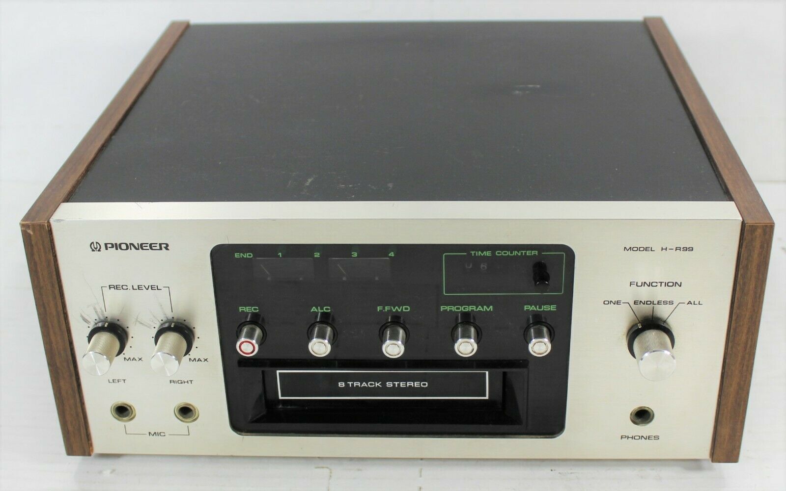 Pioneer H-r99 8-track Record/playback Deck Working + Very Good Condition