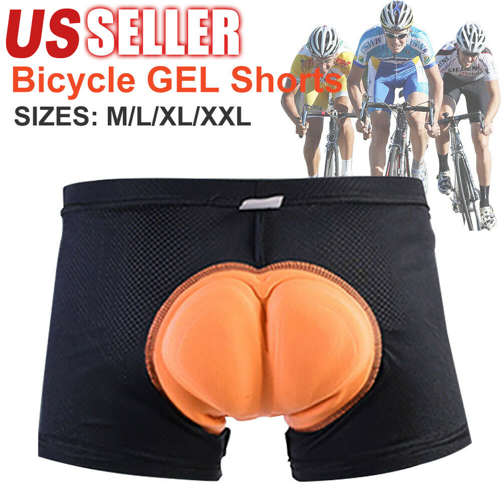 Gel Men's 3d Padded Cycling Underwear Bicycle Underpants Lightweight Bike Shorts