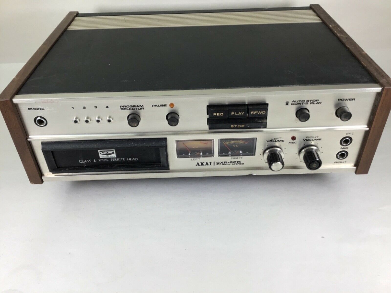 Vintage Akai 8 Track Stereo Playback And Record Gxr-82d Fully Functional #893