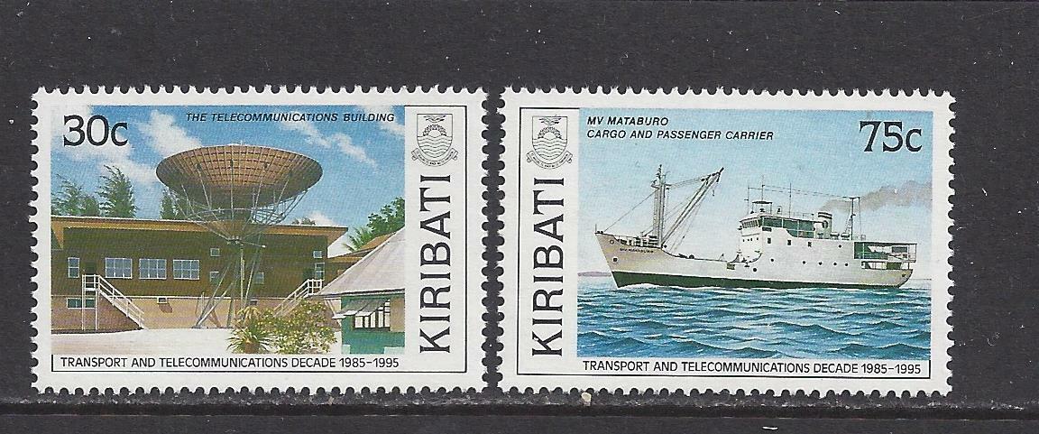 Kiribati - 485 - 486- Mnh - 1987 - Decade Transport & Telecommunications
